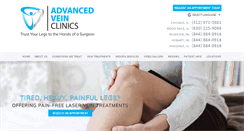 Desktop Screenshot of advancedveinclinics.com