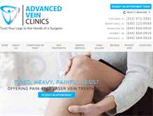 Tablet Screenshot of advancedveinclinics.com